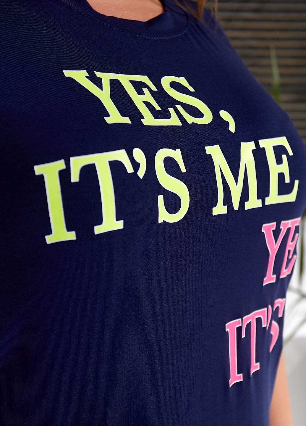 Темно-синя повсякденний, домашній сукня-футболка міді довжини з короткими рукавами сукня-футболка No Brand однотонна