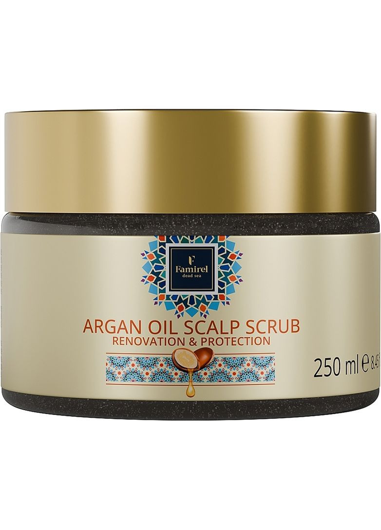 Скраб для кожи головы с аргановым маслом, 250 мл Famirel (353847052)