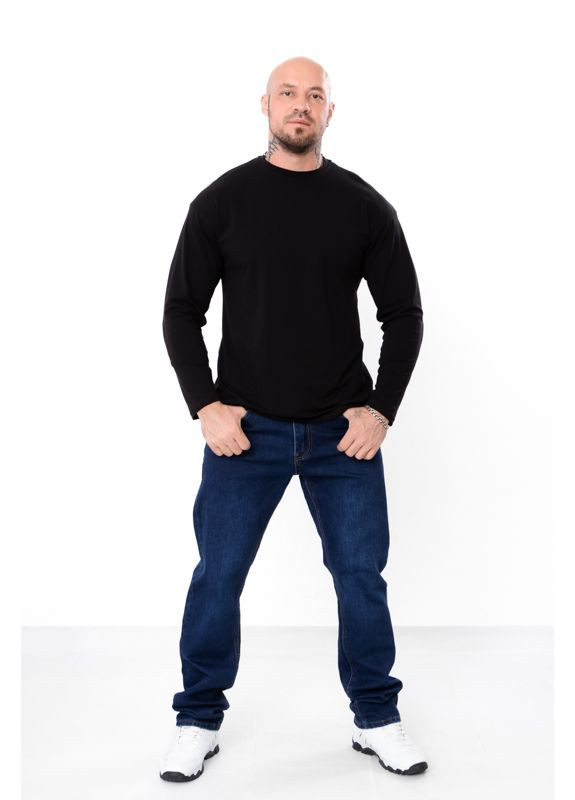 Синие демисезонные джинсы мужские батал (демисезон) (p-17786) Носи своє