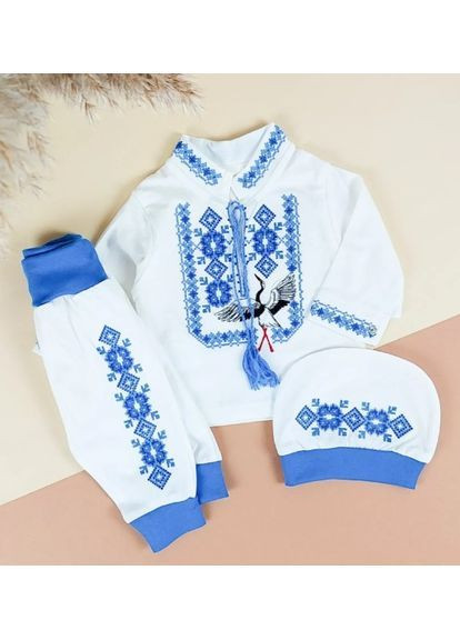 Белый комплект тройка ясельный аист No Brand