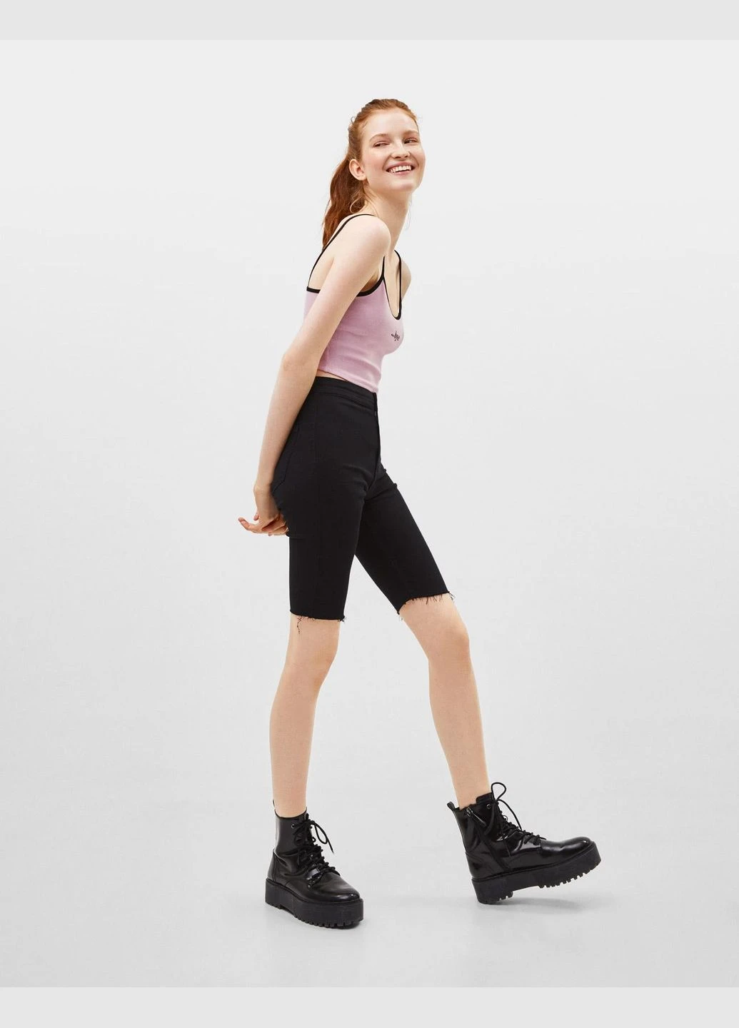 Топ лето,розовый-черный с принтом, Bershka (298746177)