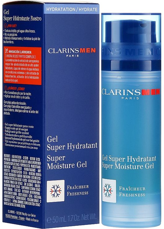 Суперувлажняющий гель для мужчин Men Super Moisture Gel 50ml (597029-67011) Clarins (368656431)
