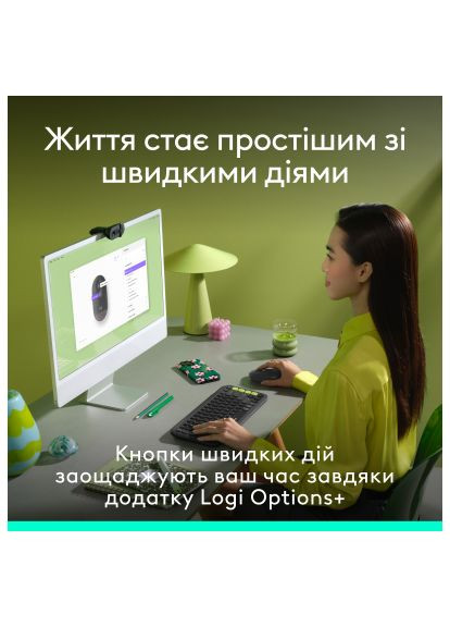 Мышка (910-007412) Logitech POP Mouse With Emoji Bluetooth Graphite (366651767)