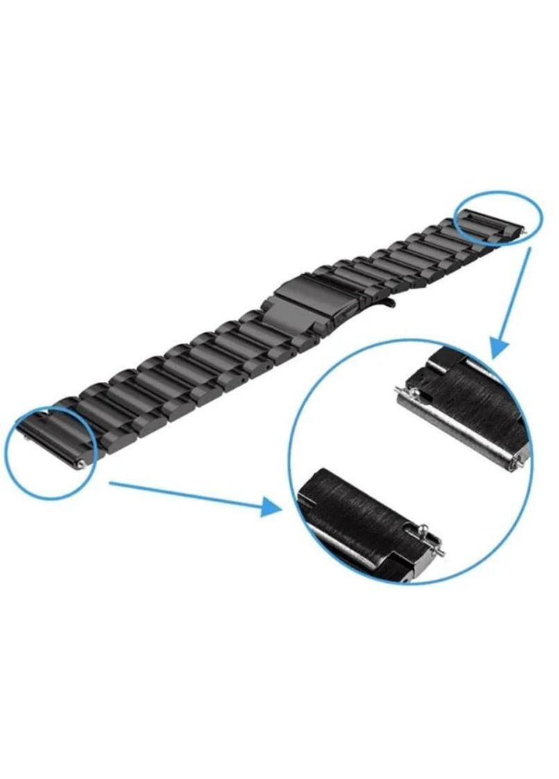 Металлический ремешок для часов Samsung Galaxy Watch 3 41mm (SMR850) - Black Primo (266341172)