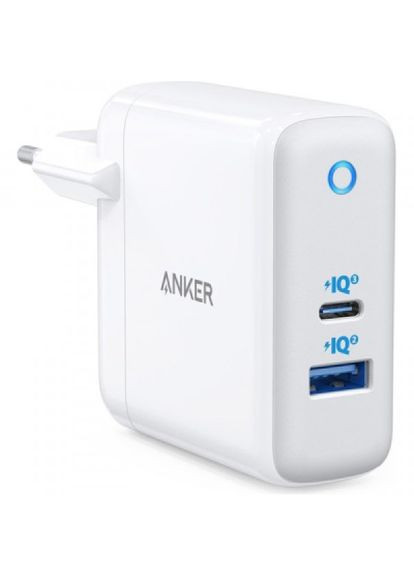 Зарядний пристрій PowerPort+ Atom III 45W USBC+15W USB-A (White) (A2322G21) Anker powerport+ atom iii 45w usb-c+15w usb-a (white) (268140204)