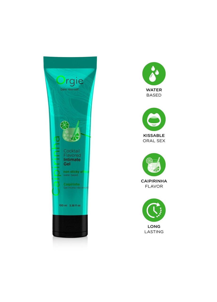 Лубрикант на водній основі Lube Tube Cocktail Caipirinha, 100 мл, смак цитрусового коктейлю Orgie (325478620)