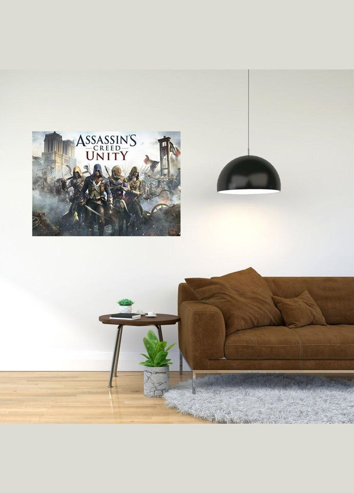 Плакат- с принтом Assassin's Creed unity Единство A2 A1 Кавун постер (316208942)
