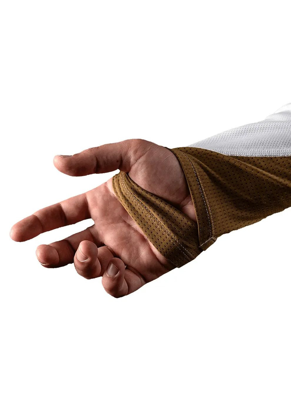 Біла лонгслів chiton air hood white Camotec