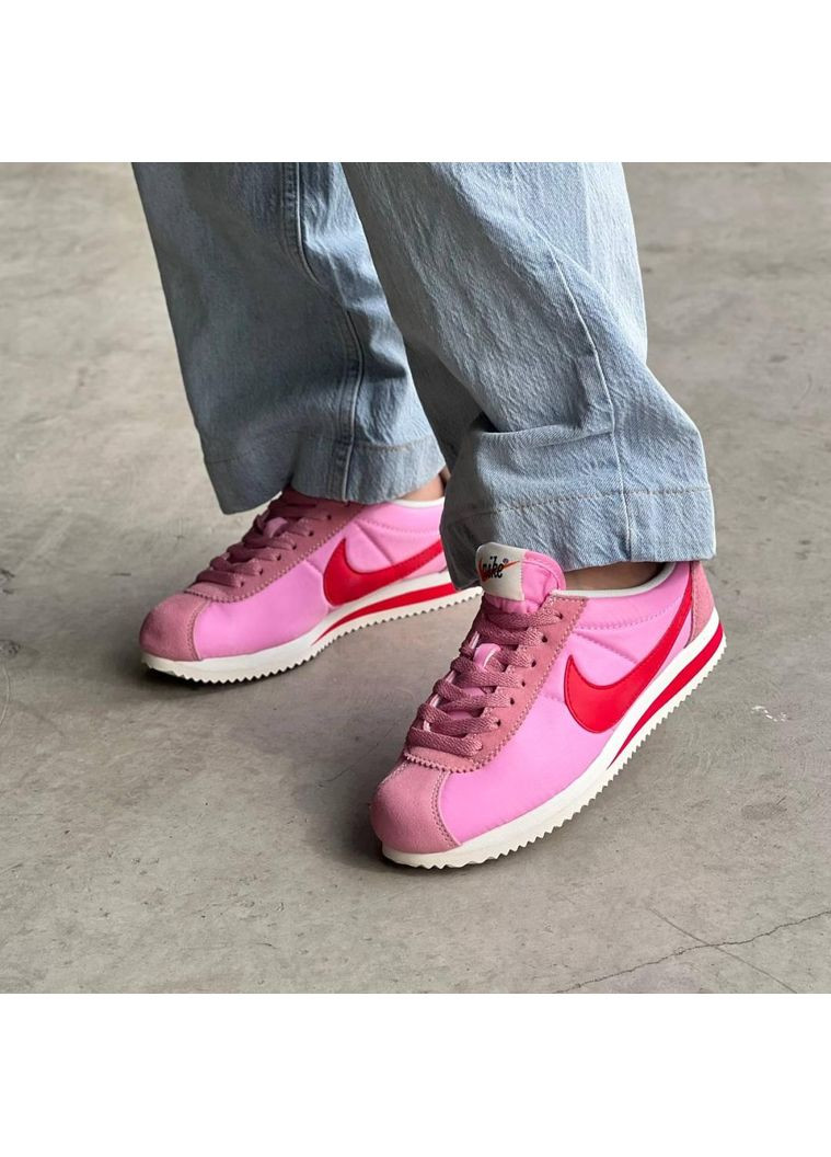 Розовые демисезонные кроссовки мужские nike cortez pink найк кортез No Brand