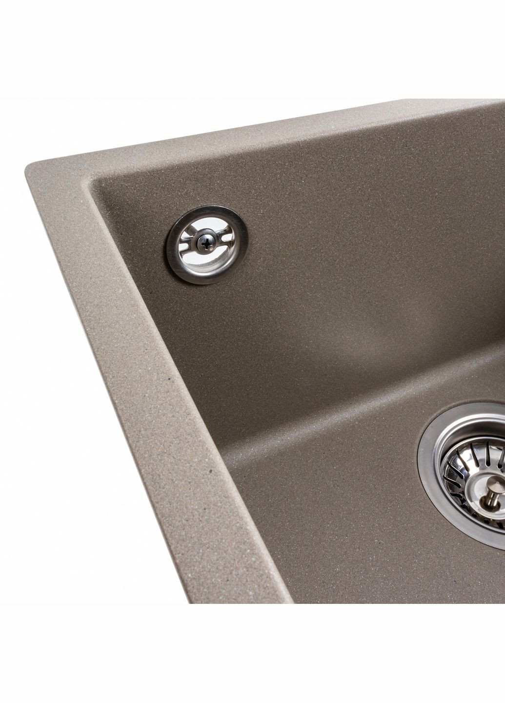 Гранітна мийка для кухні 4040 RUBA матовий титан Platinum (269795718)