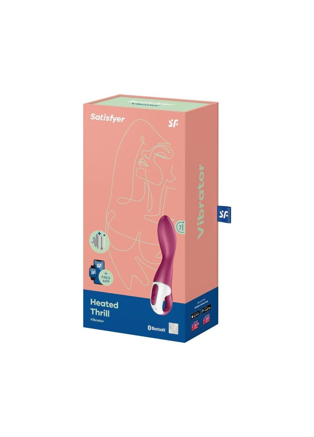 Смарт вибратор точки G Heated Thrill с функцией подогрева Satisfyer (316231856)