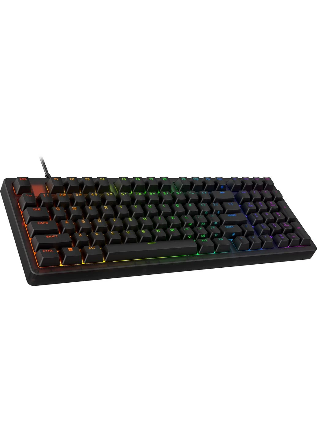 Клавіатура механічна дротова 1800 чорна RGB HyperX (388410876)