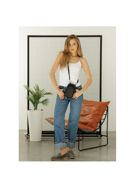 Черная женская сумка для телефона Sambag (322870746)