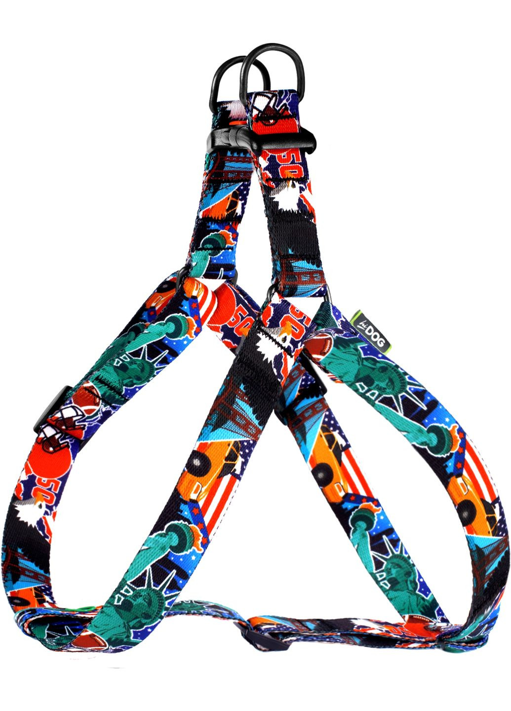 Шлей охоплення грудної клітки 40-56 см ширина 16 мм USA (2100102402011) Hi Dog (332880777)