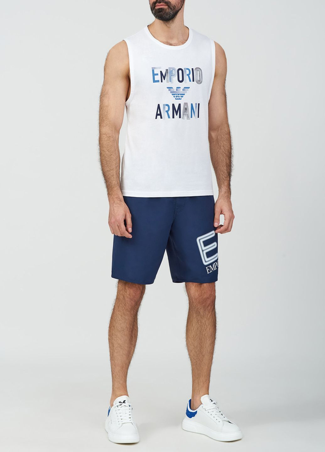 Мужские синие плавки EA7