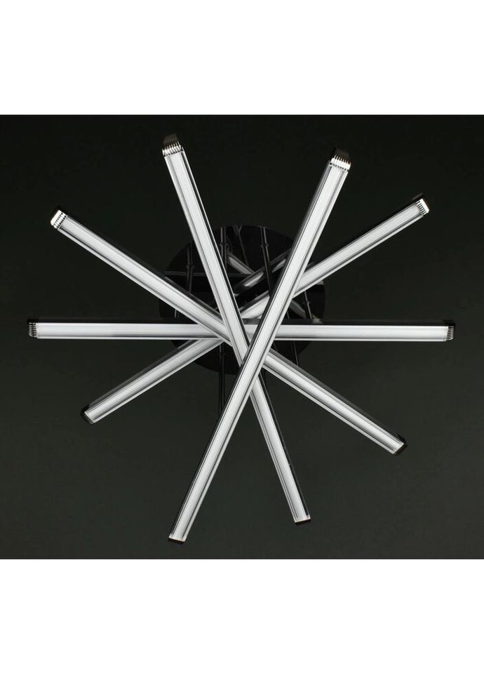 Люстра светодиодная потолочная LED светильник для квартиры на потолок лэд 27932 Черный 26х64х64 см. Sunnysky (335975631)