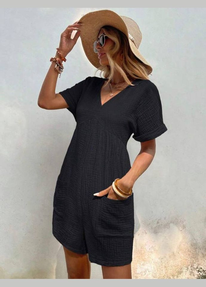 Стильный комбинезон Luna чёрный