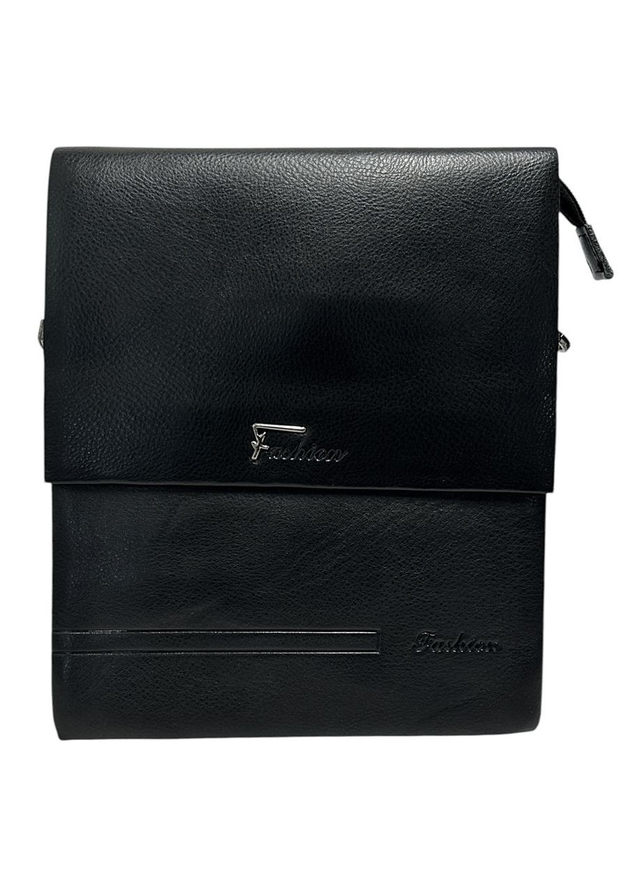 Чоловіча сумка з еко-шкіри Fashion 8093-5 чорна 27 x 22.5 x 4.5 No Brand (371682475)