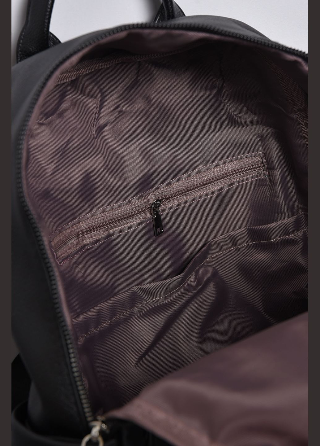Жіночий рюкзак з екошкіри чорного кольору Let's Shop (280937962)