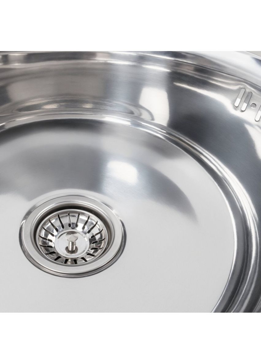 Кухонная мойка из нержавеющей стали ПОЛИРОВКА 490 (0,6/170 мм) Valeso (336936349)