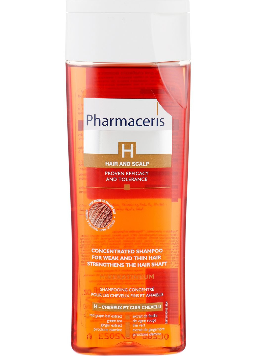 Зміцнювальний шампунь для слабкого волосся H H-Keratineum Concentrated Strengthening Shampoo For Hair Weak 250ml (2-227853) Pharmaceris (369792102)