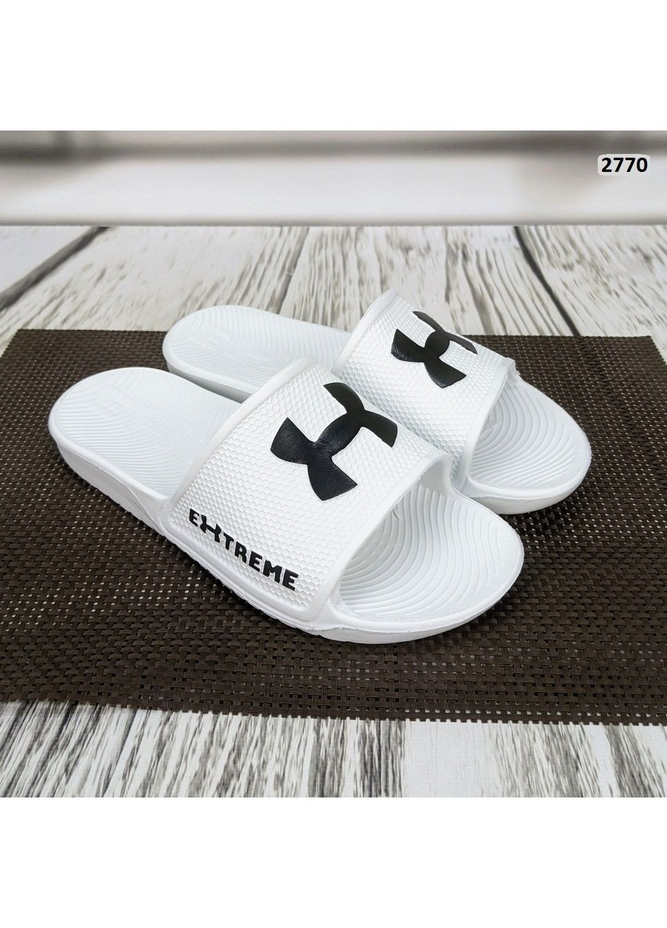 Белые женские пляжные шлепанцы сланцы пенковые Gipanis