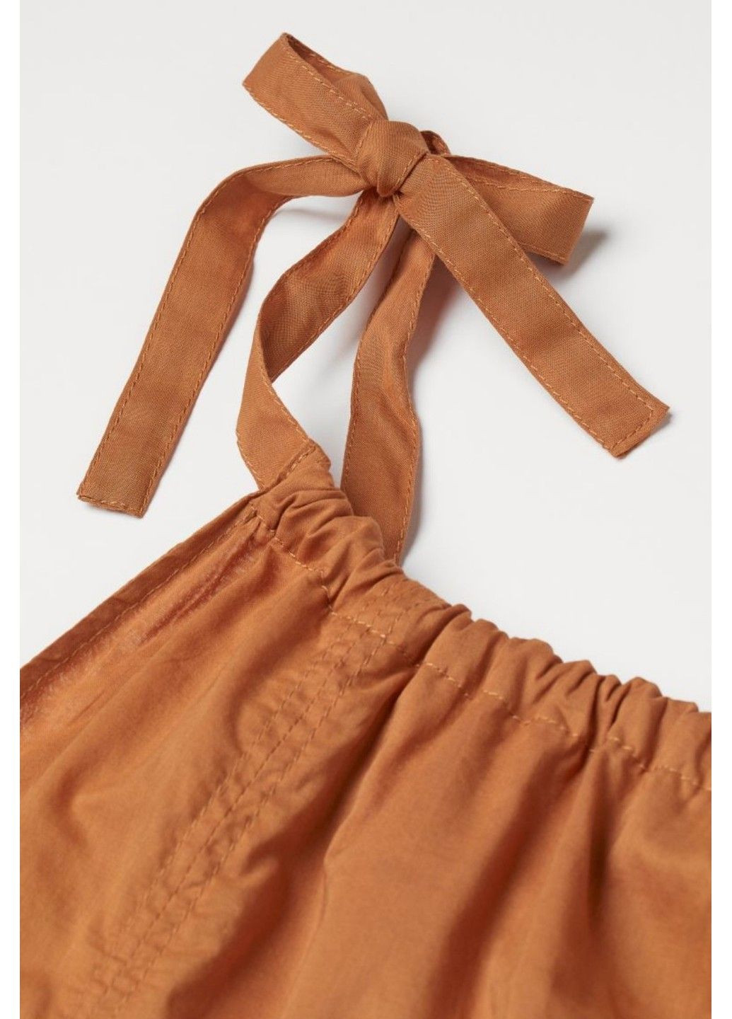 Коричневое повседневный женское платье на бретелях н&м (57089) s коричневое H&M