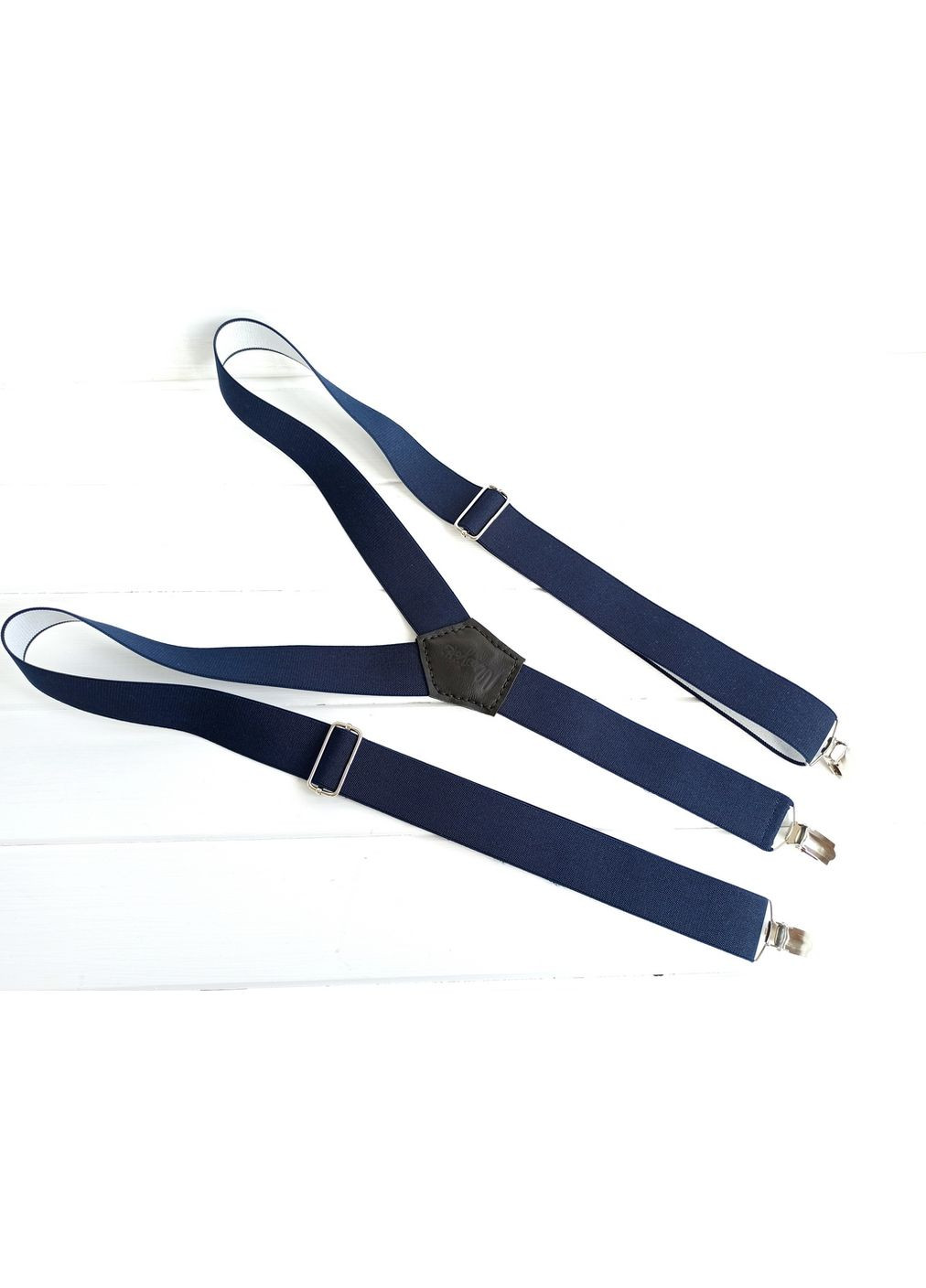 Темно-сині підтяжки для брюк Major Style (357206620)