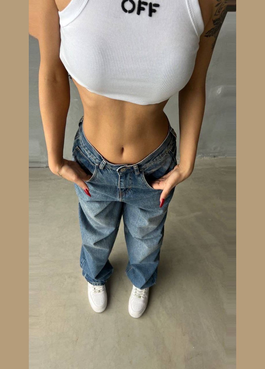 Женские джинсы цвет синий р.40 452609 New Trend - (285710956)