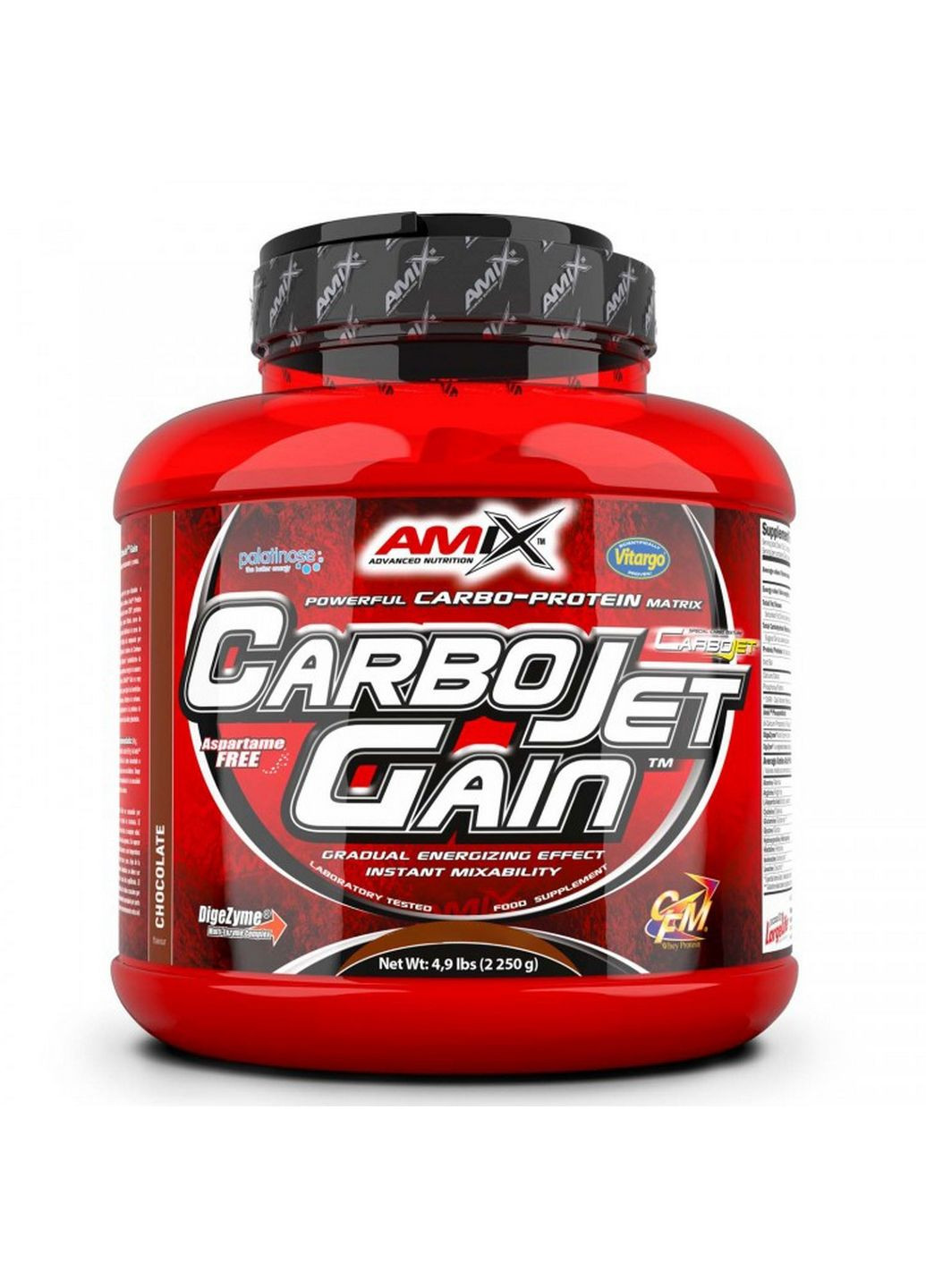 Гейнер CarboJet Gain, 2.25 кг Клубника Amix Nutrition (293340760)
