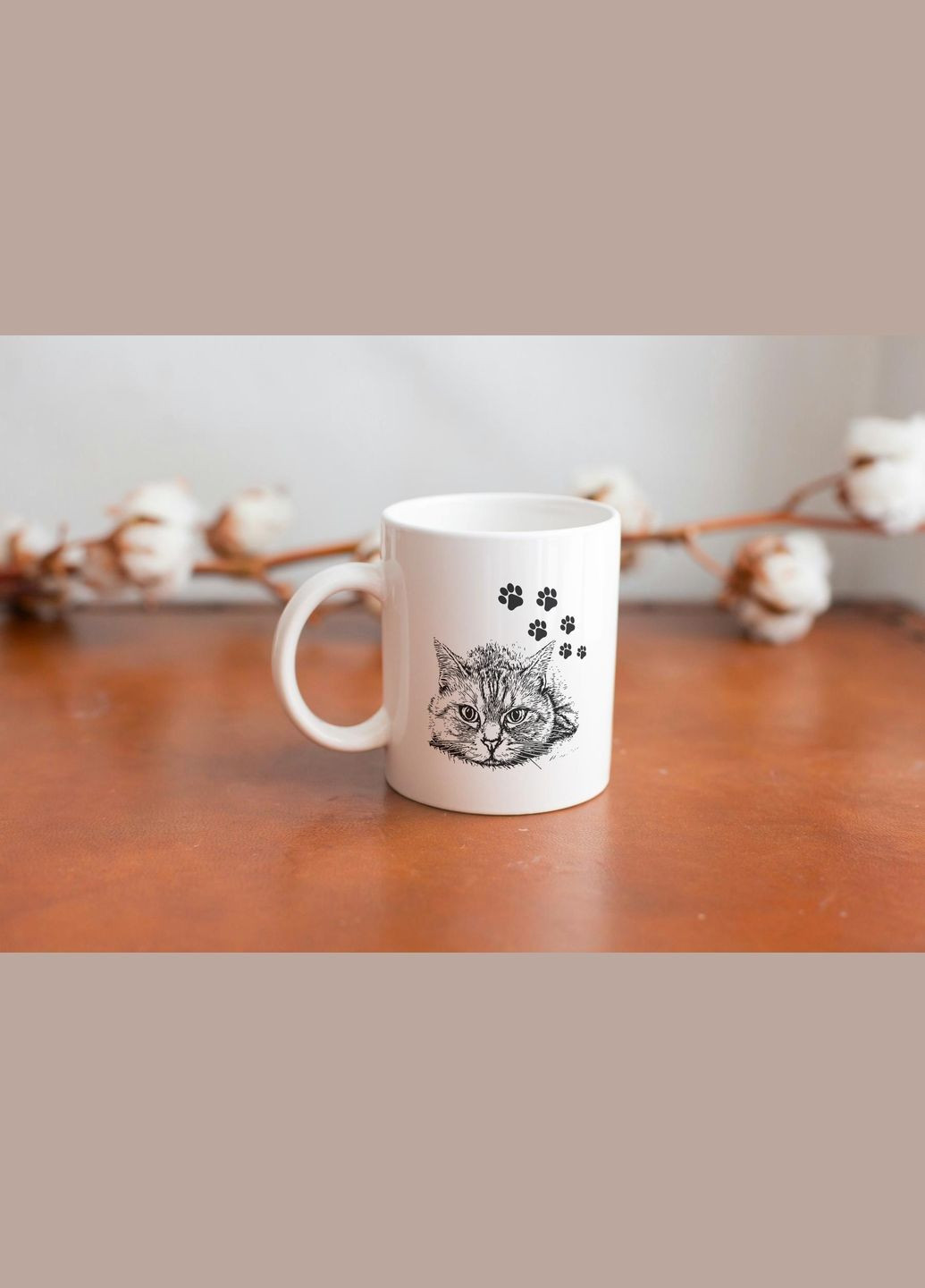 Кружка с принтом "Ты мое Мяу" 330 мл Белая No Brand (324262594)