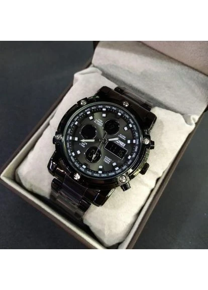 Наручные Мужские Часы Механические Черный Скмей Molot Limited Allblack Seli Skmei (395637582)