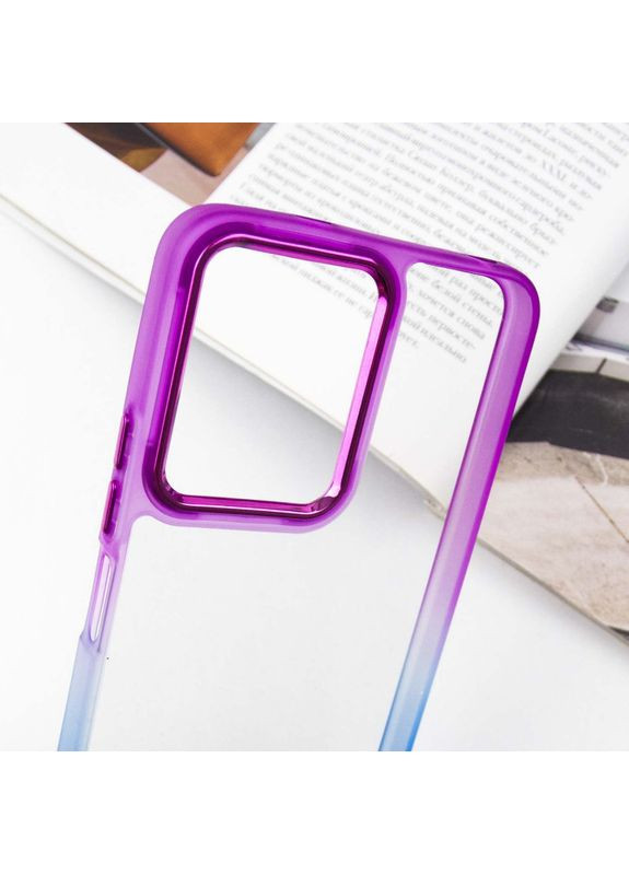 Чохол TPU+PC Fresh sip series для Xiaomi Redmi Note 12 4G Синій / Фіолетовий No Brand (360879127)