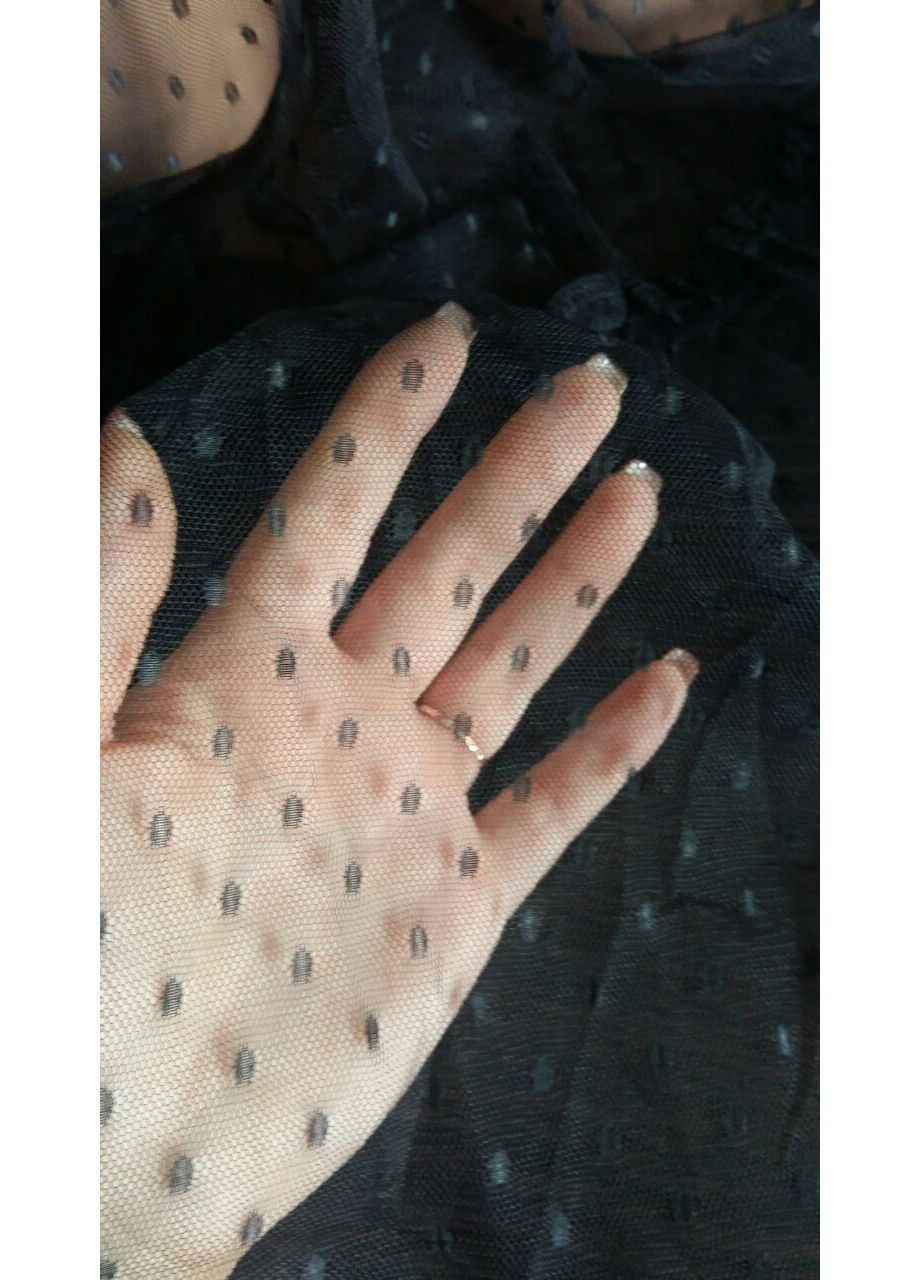 Черное праздничный, домашнее, пляжное, повседневный туника-платье прозрачное No Brand