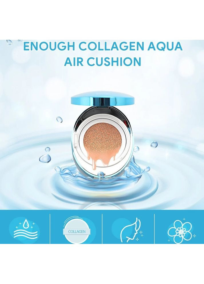 Увлажняющий кушон с коллагеном Collagen Aqua Air Cushion №21 натурально-бежевый 15 g ENOUGH (358499617)