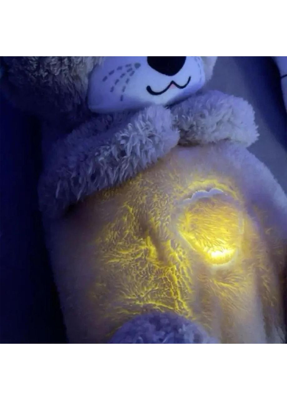 М'яка іграшка-нічник "Казкова Видра" з функцією дихання та підсвічуванням різні кольориІграшки Po Fanu (370568664)