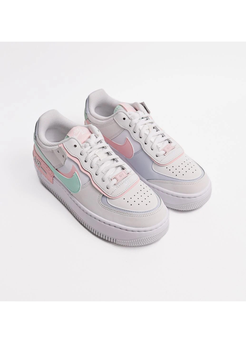 Кроссовки Air Force 1 Shadow W White/Green Ci0919-117 Nike комбинированные лето (399396770)
