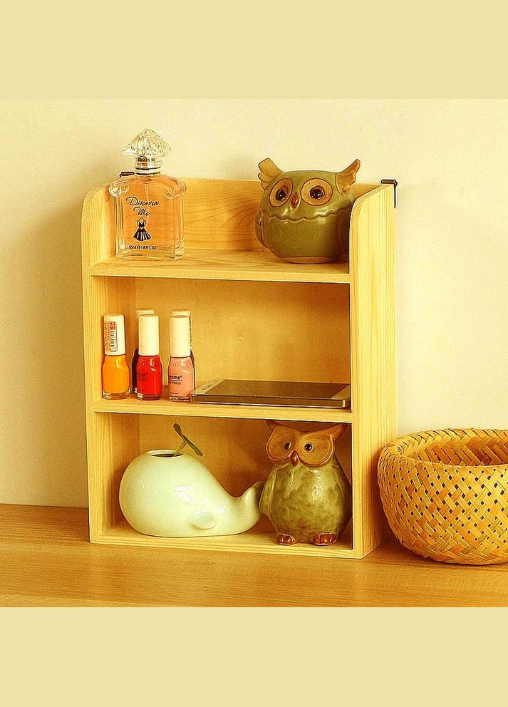 Настінна полиця з дерева Цайболт каррі (НСП-008503) No Brand (328081995)