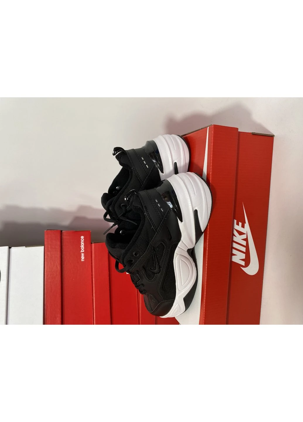 КРОССОВКИ ЖЕНСКИЕ NIKE M2K BLACK НАЙК М2К ТЕКНО ЧЕРНЫЕ No Brand чёрные демисезоны (392017288)