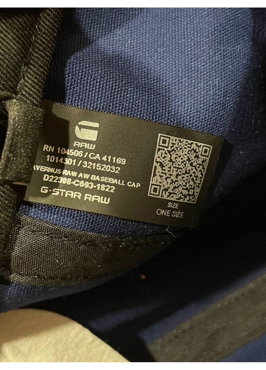 Кепка бейсболка унісекс G-Star Raw Avernus AW Baseball Cap Ballpen Blue (368887340)