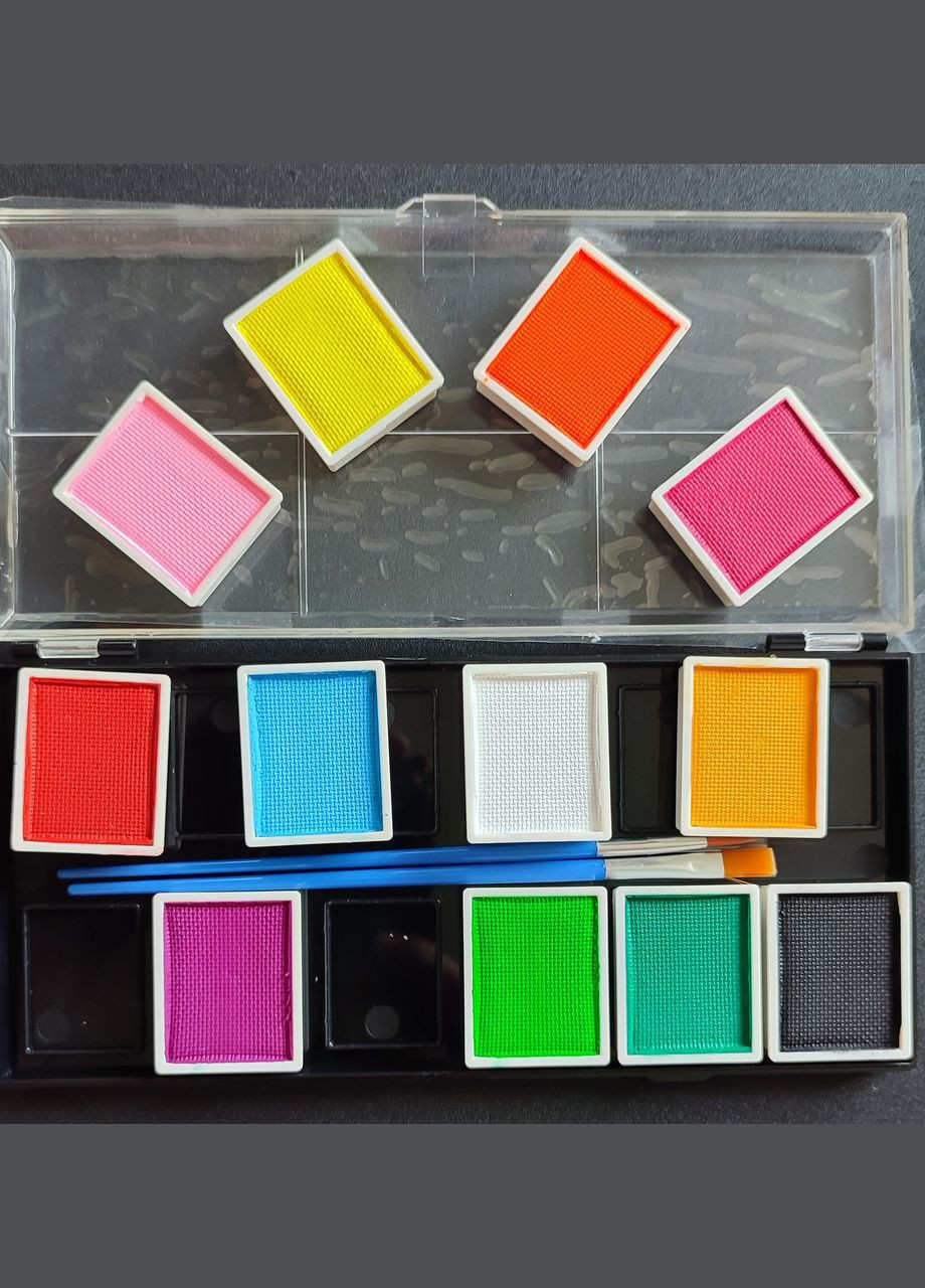 Аквагрим набор 12 цветов и 2 кисти. Poetry Shadow (302242015)