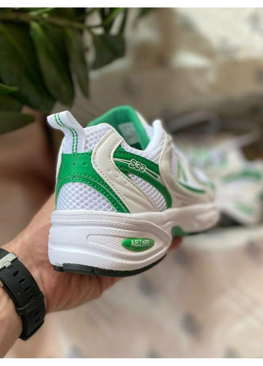 КРОССОВКИ ЖЕНСКИЕ NEW BALANCE 530 WHITE GREEN НЬЮ БЕЛАНС 530 No Brand серые демисезоны (368885437)