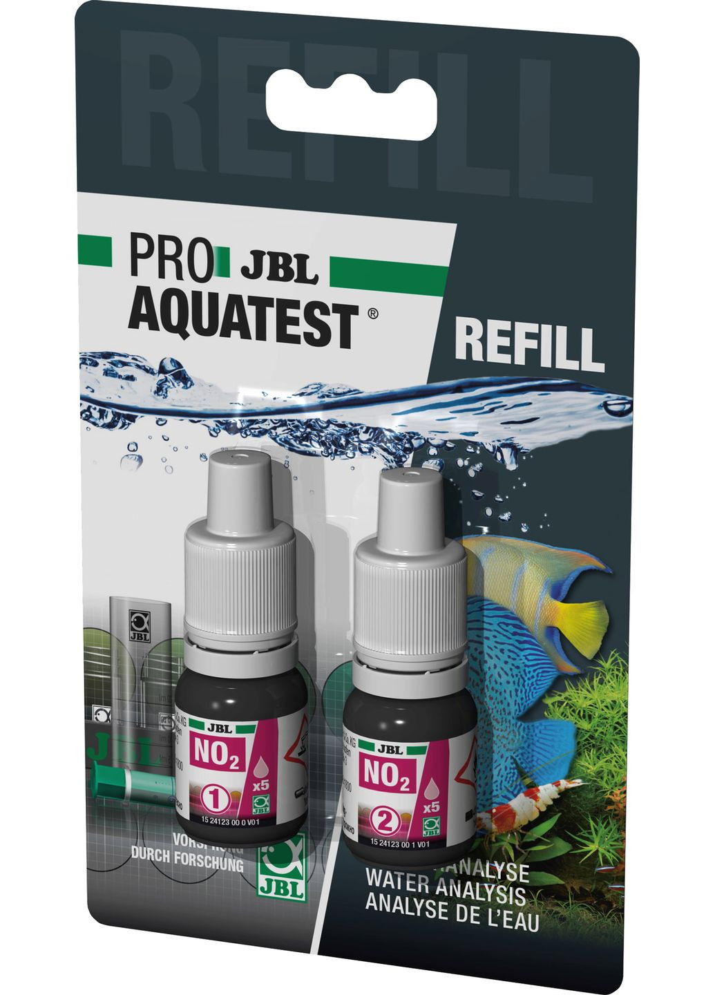 Реагент для теста ProAquaTest NO2, 24124 для определения концентрации нитритов, 50 измерений JBL (362410140)