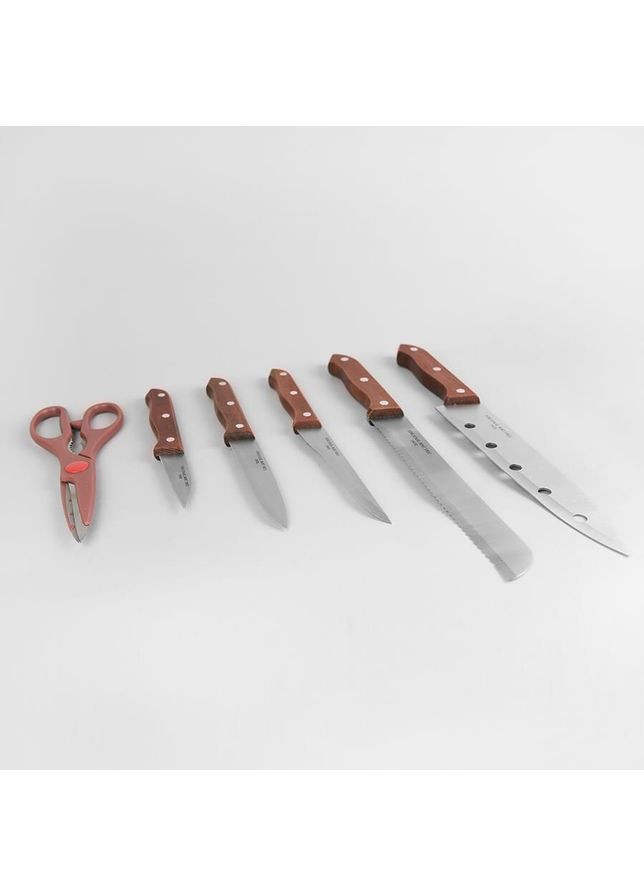 Набор кухонных ножей BasiС MR-1401 7 предметов Maestro комбинированные,