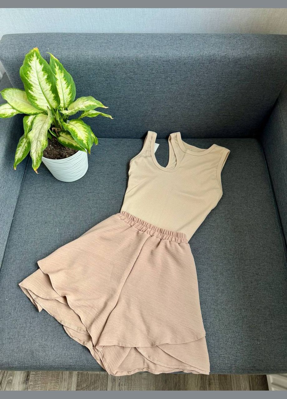 Жіночі шорти з еластичним поясом та воланами MonCher (339786847)