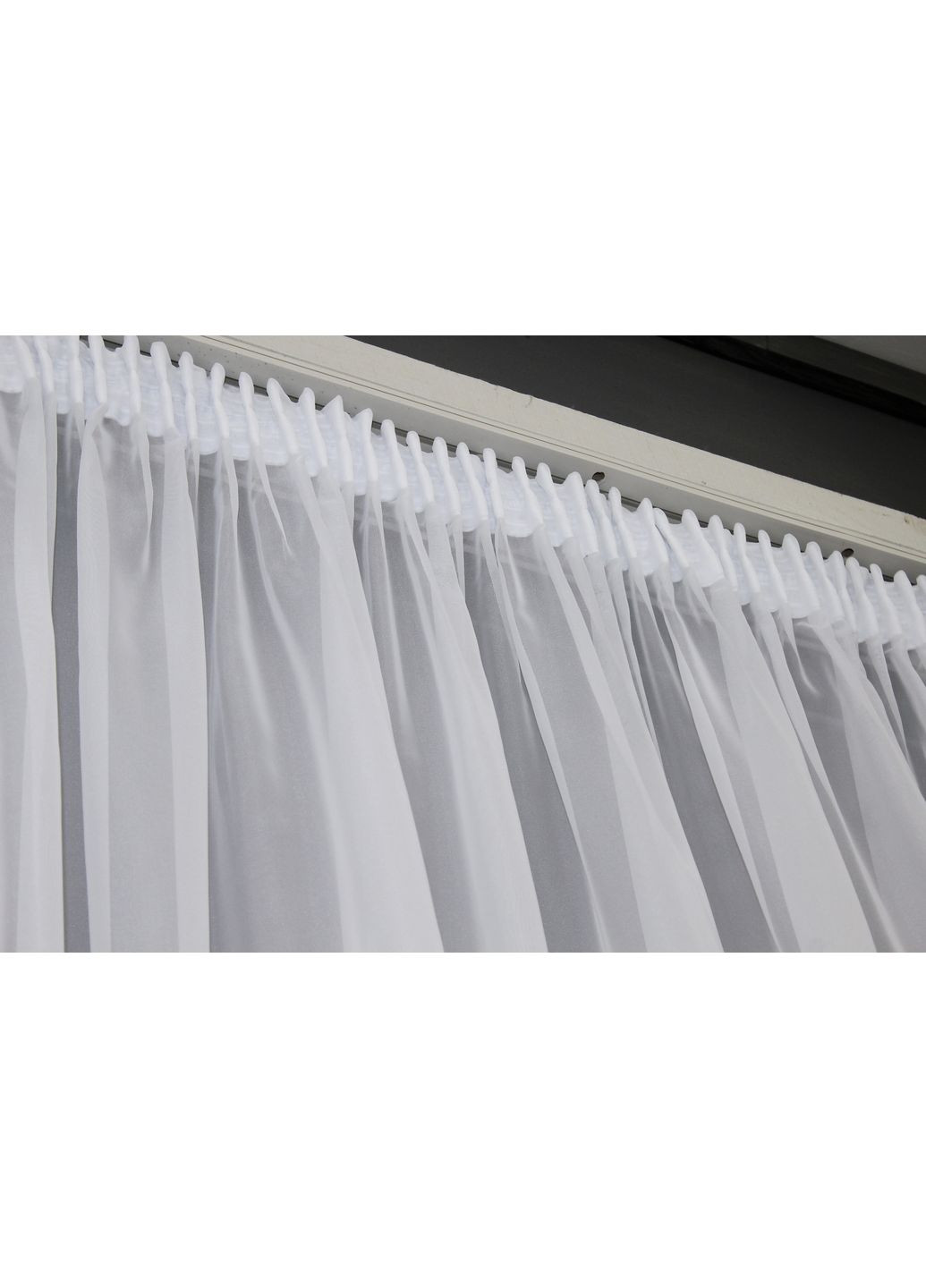 Тюль с тесьмой карандаш н101 Шифон однотонный 300х250 см (44-025) VR-Textil (298122878)