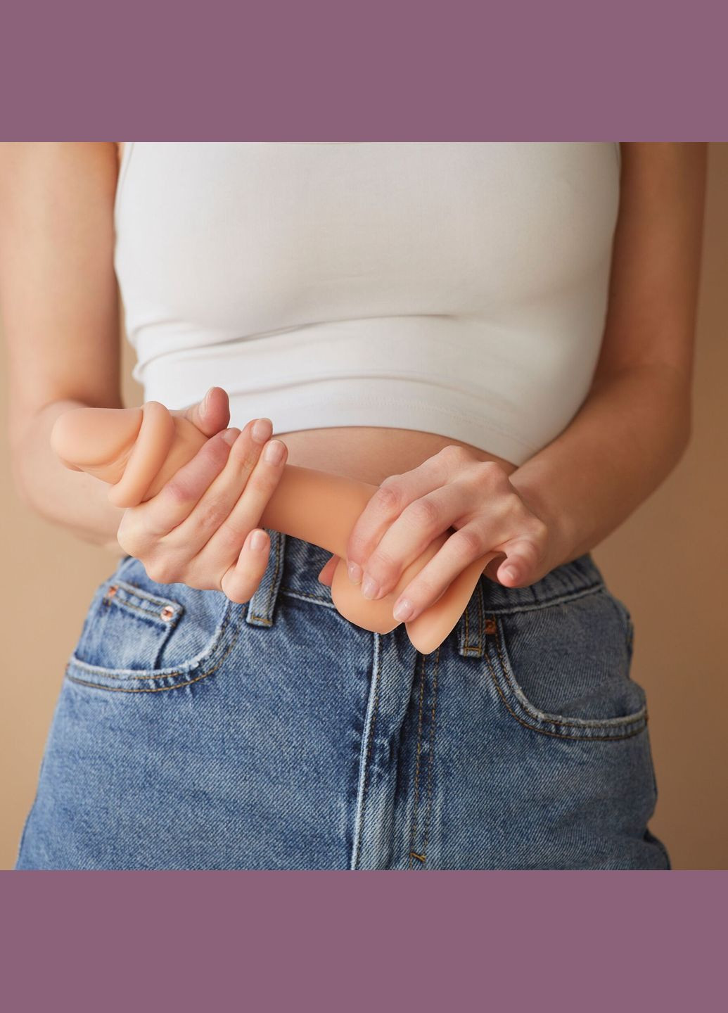 Реалістичний фалоімітатор Sliding Skin Realistic Dildo Vanille – XL, ефект рухливої шкір Strap-On-Me (296627225)