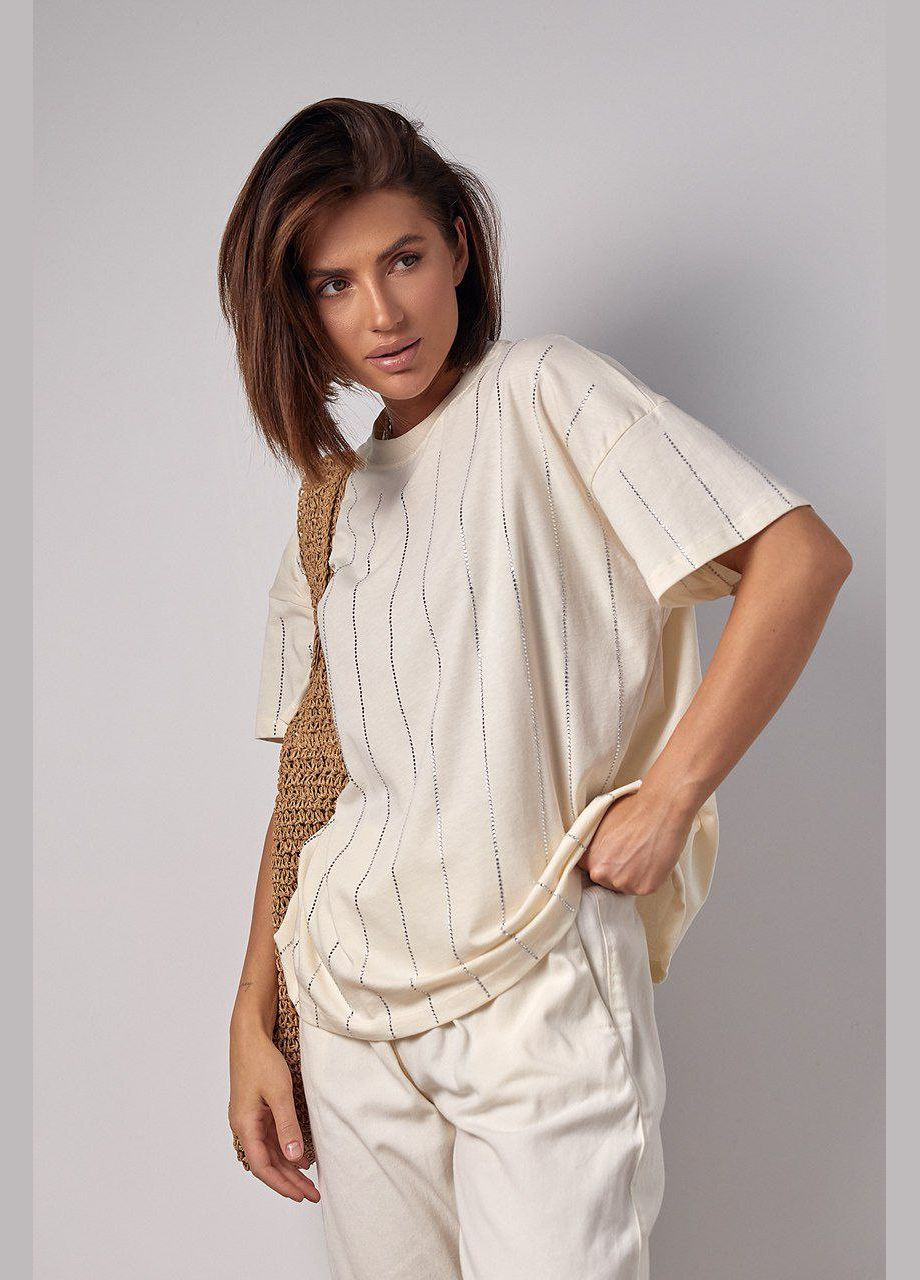 Футболка с термостразами Lurex - (323201696)