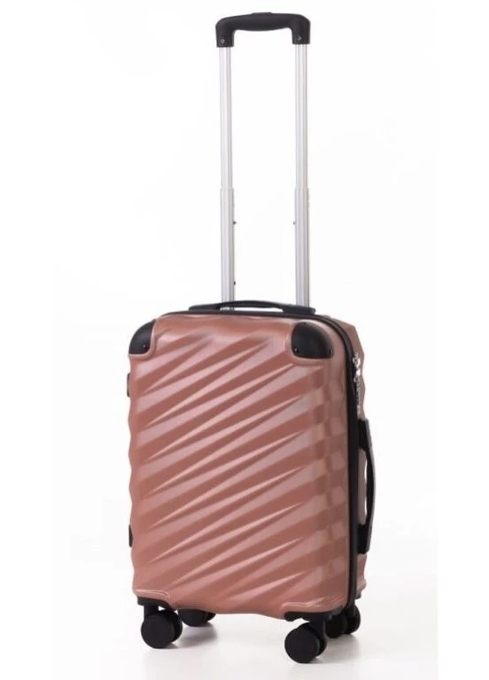 Мала дорожня валіза ABS-пластик R37244S-RG (Rose Gold / Рожеве золото) на колесах No Brand (391263807)