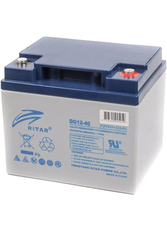 Акумулятор GEL 12V 40Ah (DG12-40) Ritar (323095005)